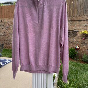 Ari8to 100% Marino Wool Mens Sweater Purple Size XL New With Tags
